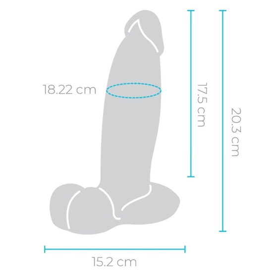 Фаллос b-Vibe Slipskin 8" Girthy